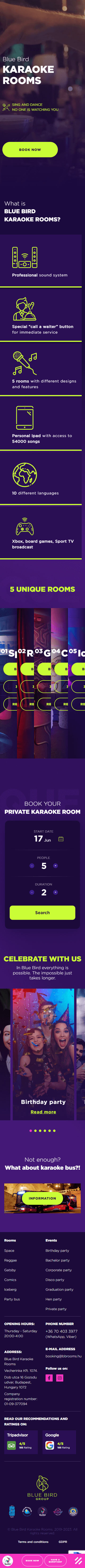 Blue Bird Karaoke Rooms 2180 Artilab