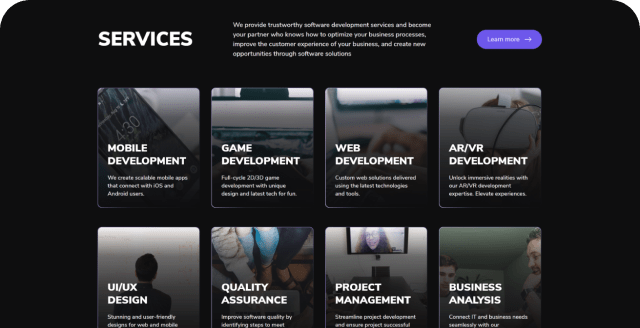 Corporate website for <br>an IT company №3