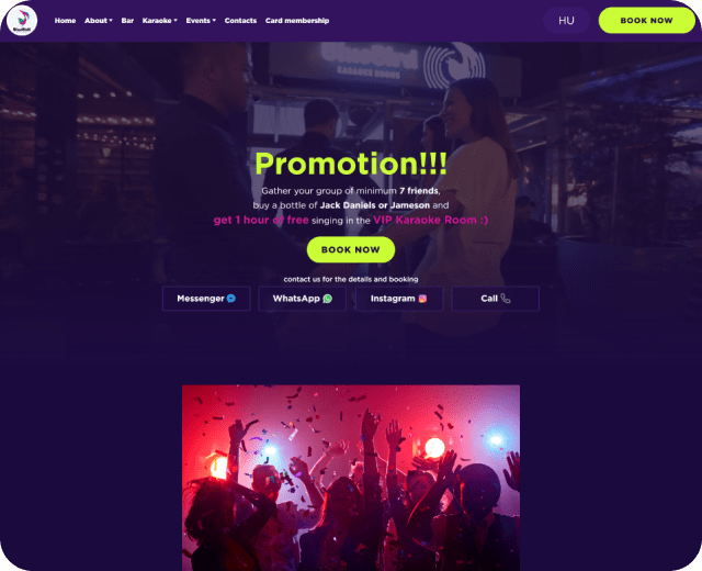 Booking <br> karaoke rooms №1