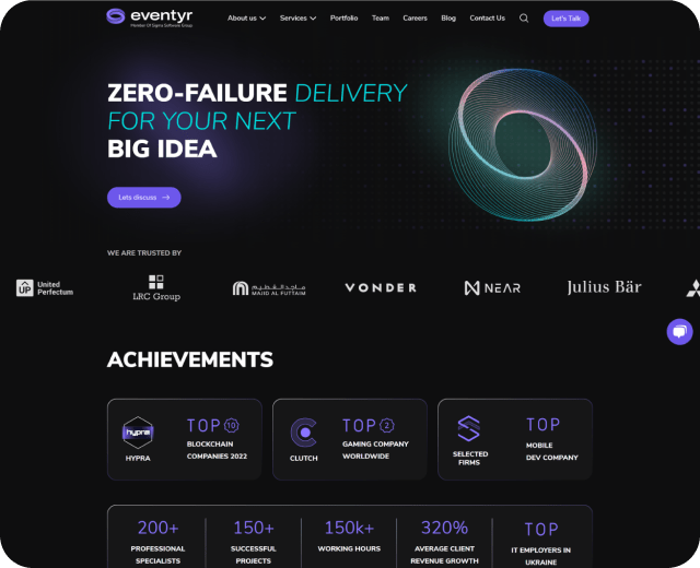 Corporate website for <br>an IT company №1