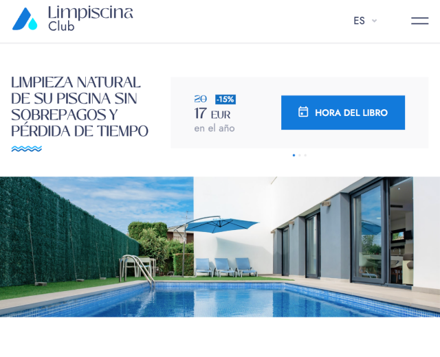 WordPress booking system <br> of pool cleaning services №1