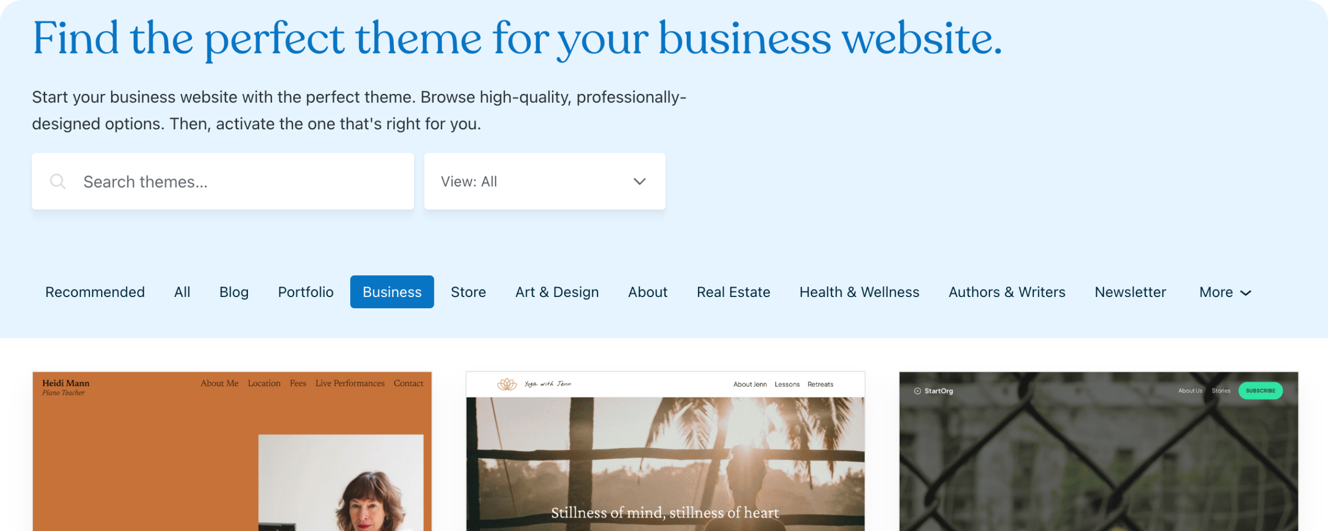 WordPress for Small Businesses