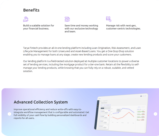 Financial web platform <br> with advanced lending technologies №2