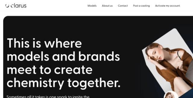 Web platform <br> of a modeling agency  №3