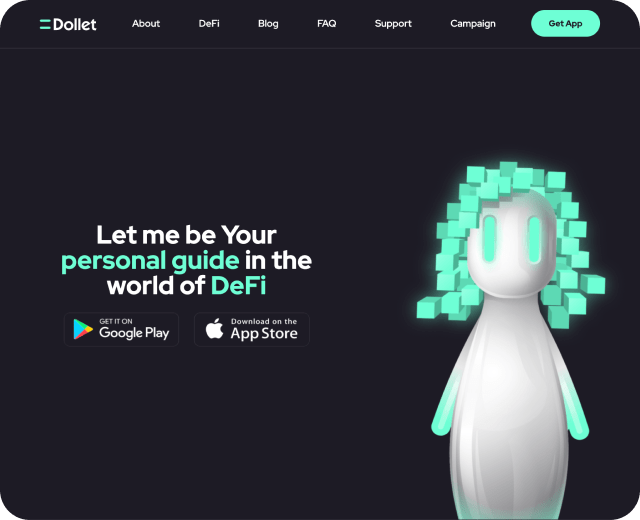 Website <br> for multi-chain crypto wallet app №1