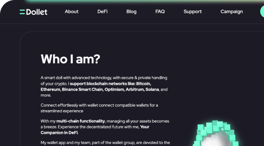 Website <br> for multi-chain crypto wallet app №4