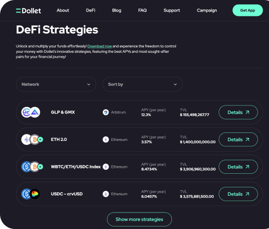 Website <br> for multi-chain crypto wallet app №2