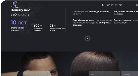Beauty salon website №4