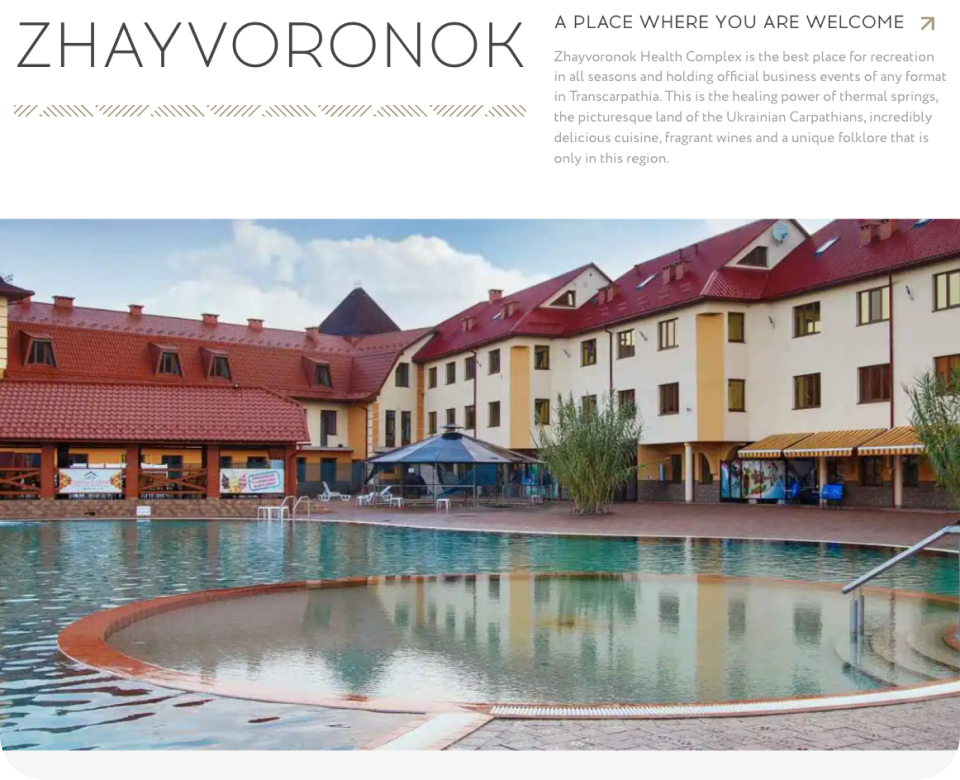 Website <br> of wellness complex №1