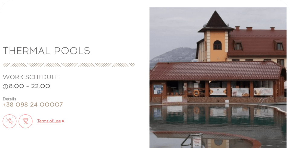 Website <br> of wellness complex №3