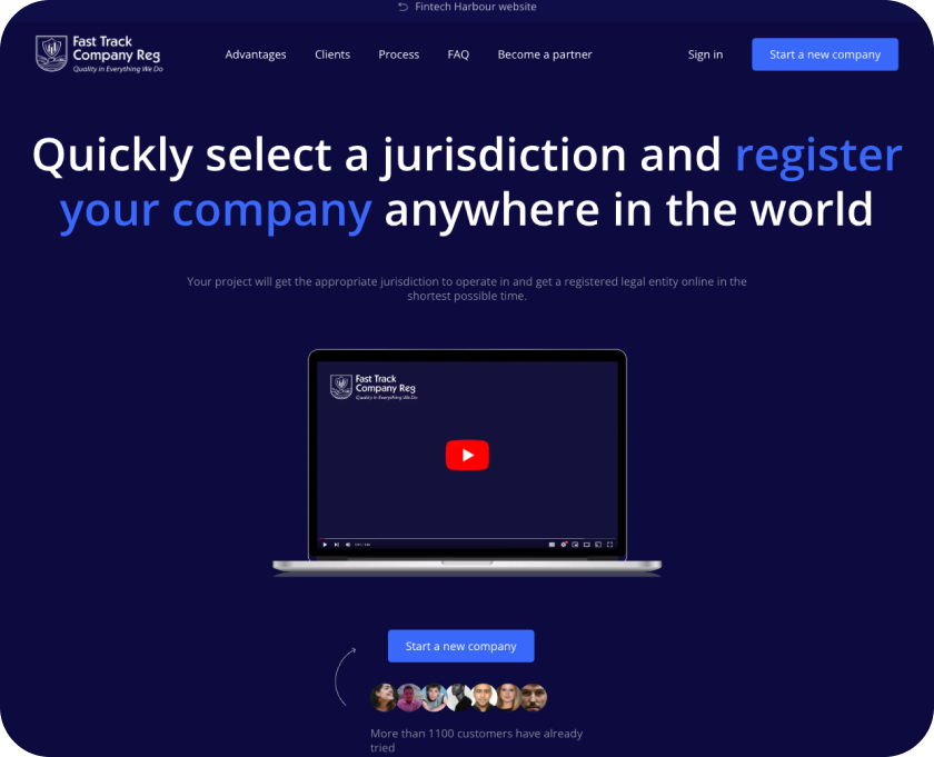 WordPress web system with legal solution <br> for Fintech and digital business №2