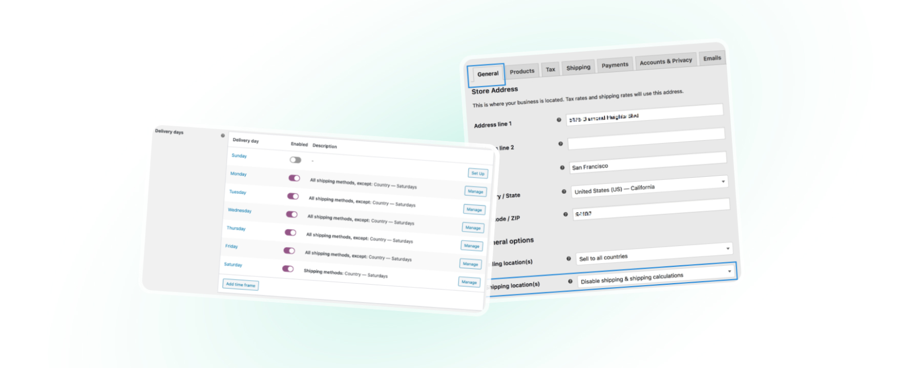 Configuring Shipping Options