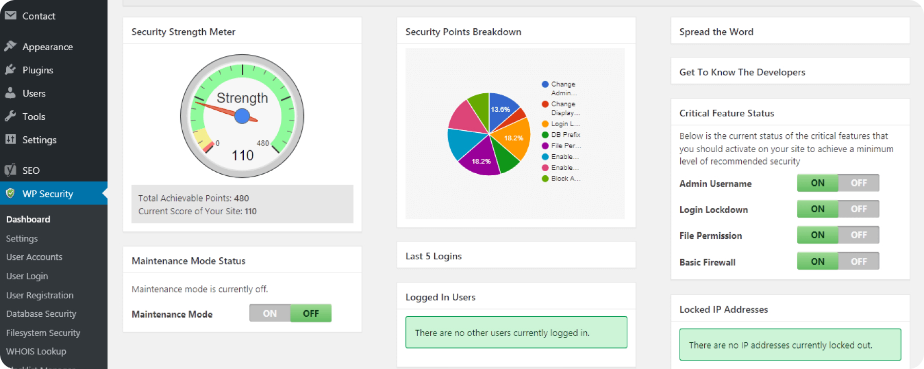 Wordpress:  Implement Security Plugins