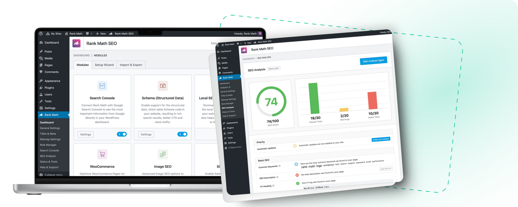Built-In SEO Analysis WordPress