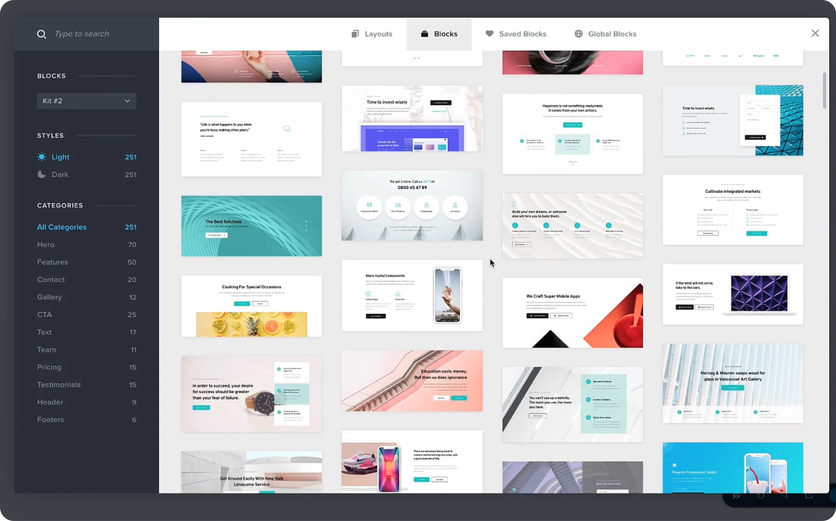 WordPress website builder