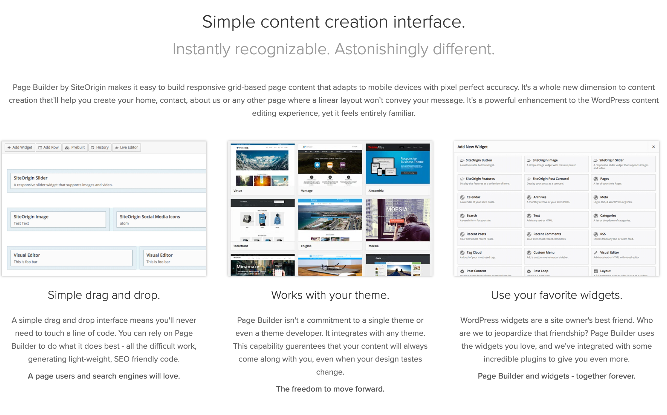 WordPress website builder
