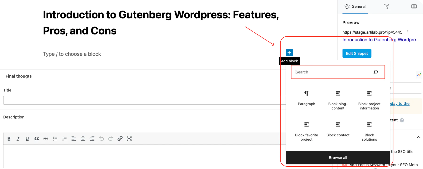 Gutenberg WordPress